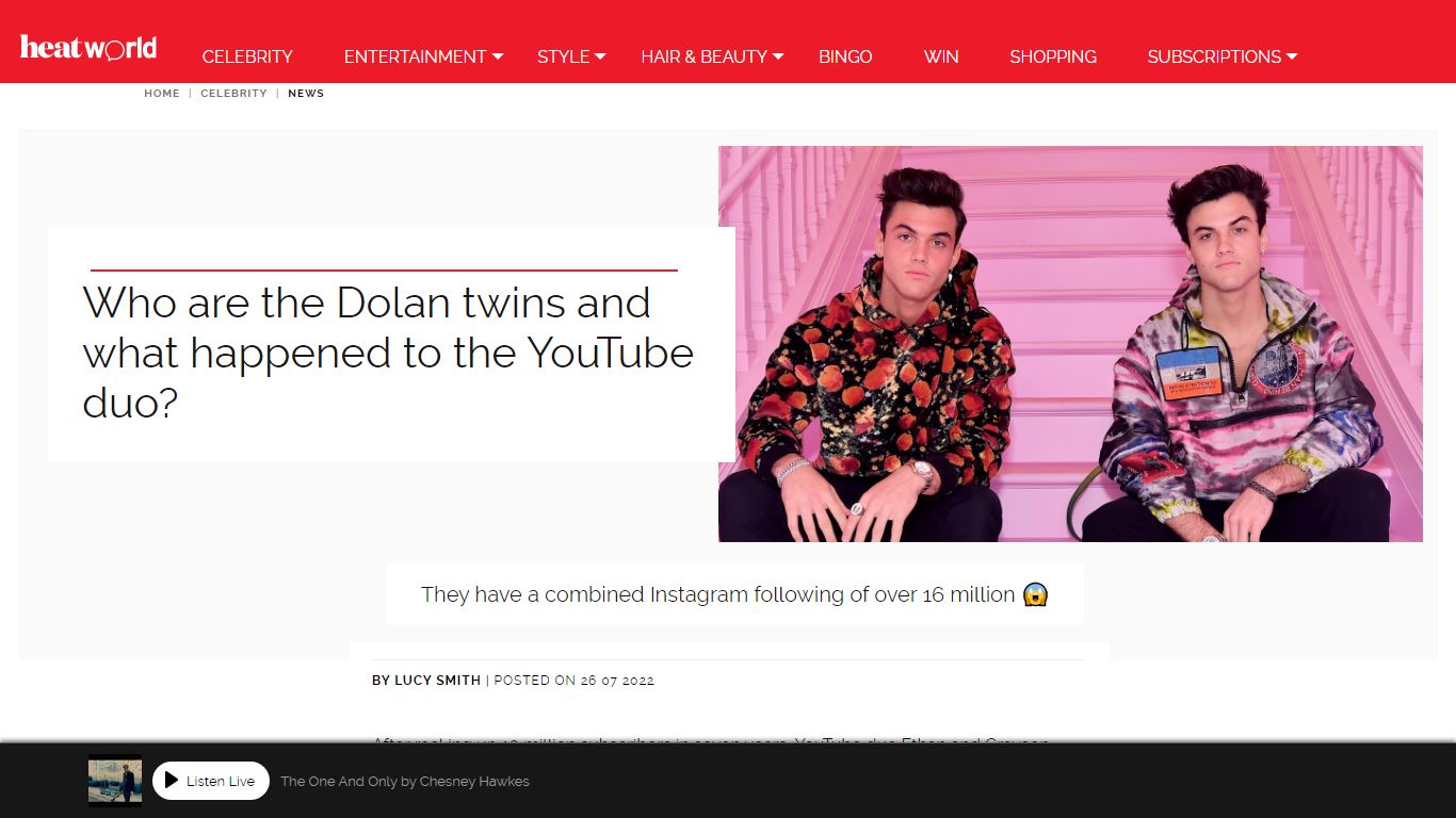 Who are the Dolan twins and what happened to the YouTube duo ... - Heat